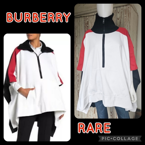 Burberry Sweaters - NWOT Burberry Madyrose Sweatshirt Style Sports Poncho